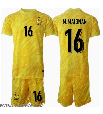 Francie Mike Maignan #16 Brankářské Dětské Domácí Dres ME 2024 Krátký Rukáv (+ trenýrky)